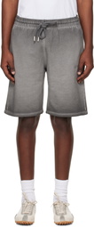 Off-White Gray Laundry Diagonal Skate Sweat Shorts