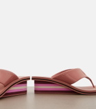 Chloé Swimming Cool leather wedge thong sandals