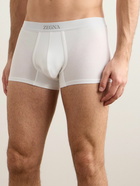 Zegna - Stretch-Cotton Boxer Briefs - White