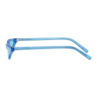 George Keburia Blue Micro Cat-Eye Sunglasses