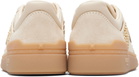 Valentino Garavani Off-White & Beige Upvillage Woven Faux-Raffia Sneakers