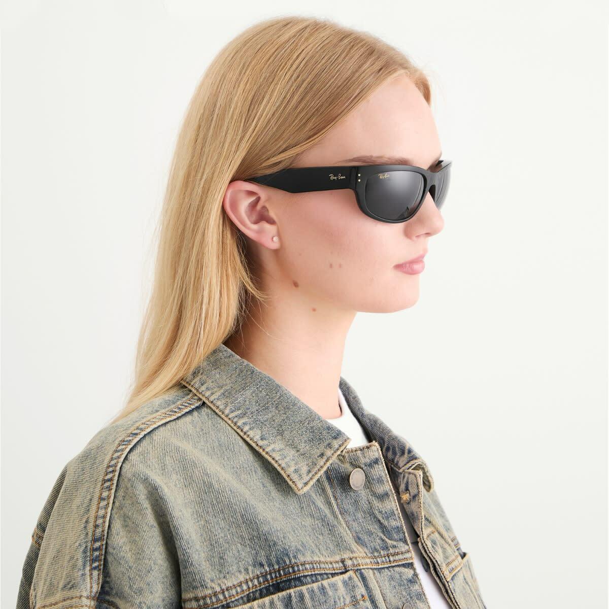Ray-Ban x A$AP Rocky Mega Balorama Sunglasses in Black/Dark Grey 