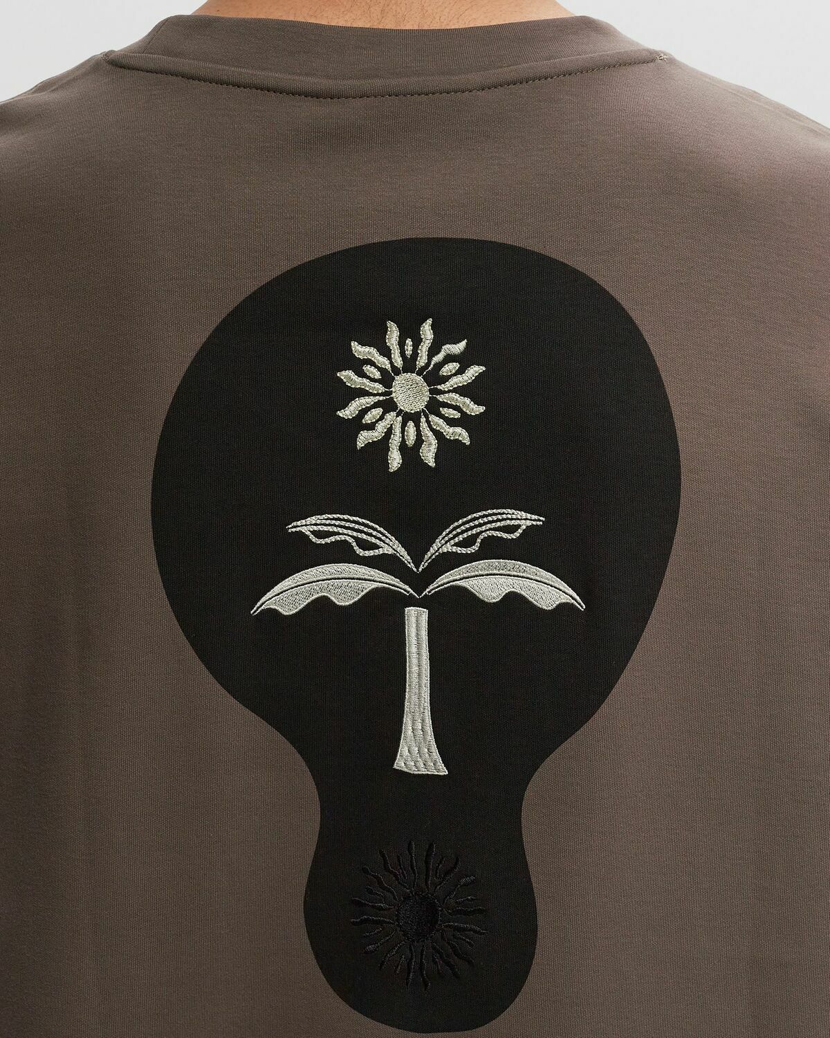 OAS Seascape T-shirt Brown Mens Shortsleefe