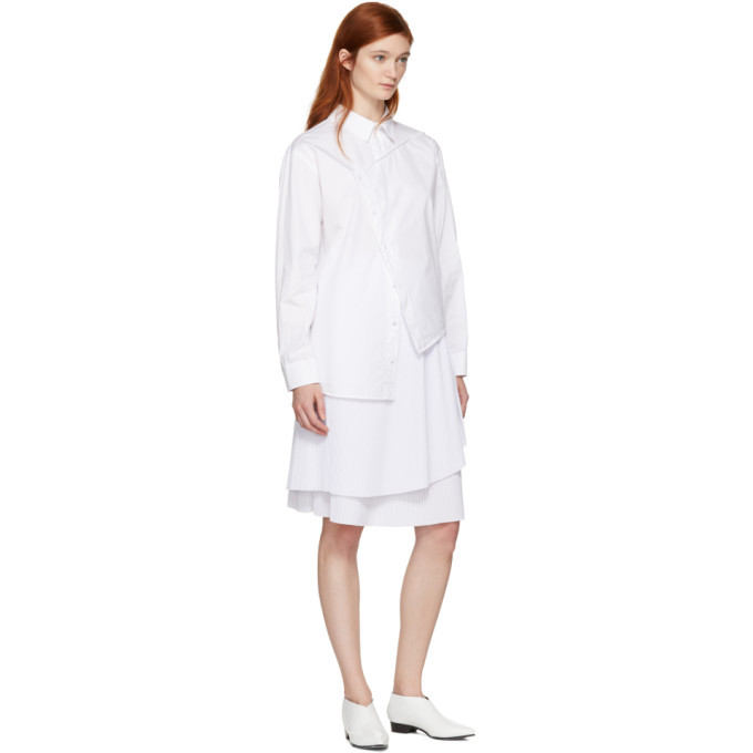 Cedric Charlier White Asymmetric Shirt