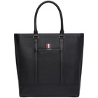 Thom Browne Black Pebbled Tote