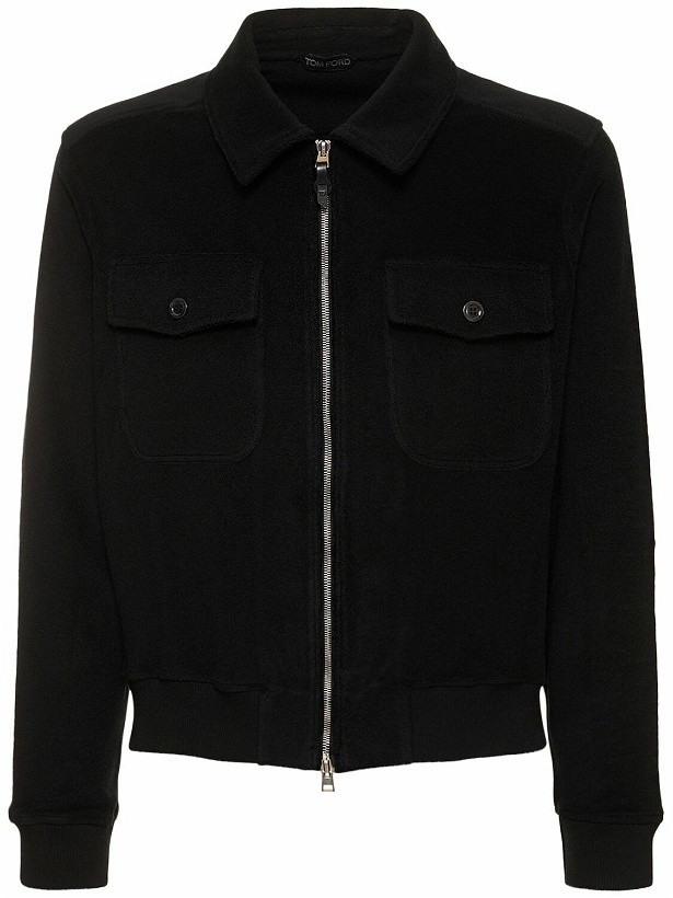 Photo: TOM FORD - Summer Toweling Cotton Zip Jacket