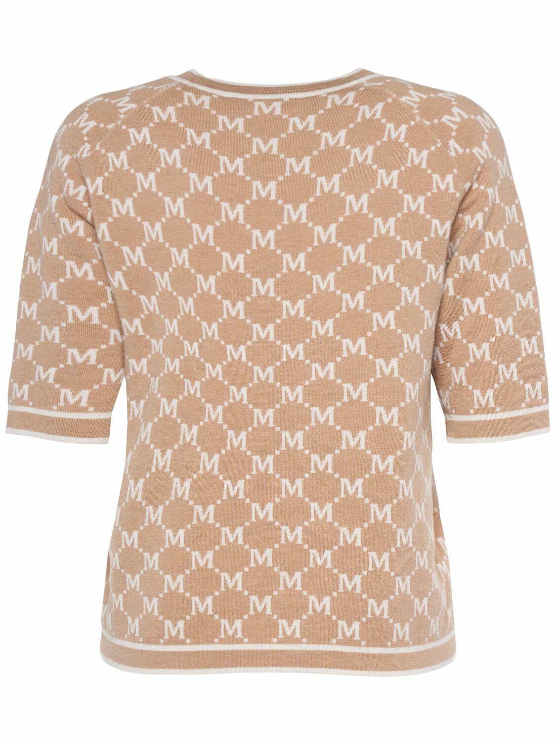 MAX MARA★W'S PORTICI S/S SHIRT - PORTICI 012 113684 S MAX MARA Portici Knit Logo Short Sleeved Top S Max Mara