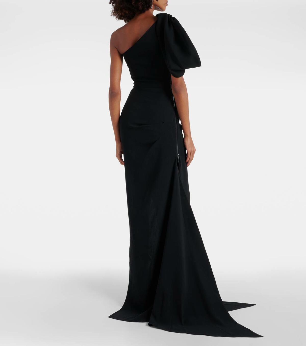 Maticevski Darkness gathered one-shoulder gown