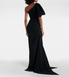 Maticevski Darkness gathered one-shoulder gown