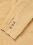 Folk - Unstructured Linen and Cotton-Blend Blazer - Brown