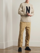 Norse Projects - Fridolf Logo-Intarsia Donegal Wool Sweater - Neutrals