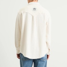 Late Checkout Men's Raw Edge Western Shirt in White