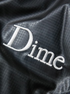 DIME - Logo-Embroidered Padded Ripstop-Trimmed Shell Hooded Jacket - Blue