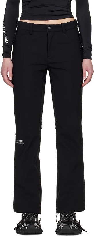 Photo: Balenciaga Black 3B Sports Icon Ski Trousers