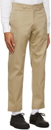 Nanamica Khaki Straight Chino Trousers