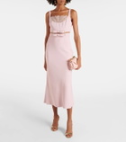 Giambattista Valli Bow-detail crêpe midi dress