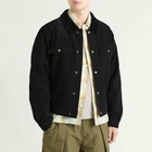 FrizmWORKS Men's Heavy Canvas Storm Trucker Jacket in Black