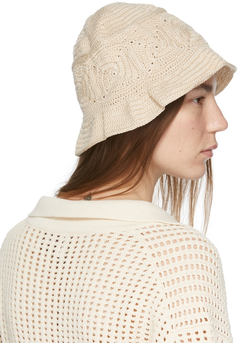 faux-leather bucket-hat, Nanushka