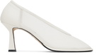 RECTO Off-White Poppy Rounded Toe Heels