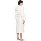 Tekla Off-White Terry Hooded Bathrobe