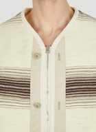 Quilted Serape Coat in Beige