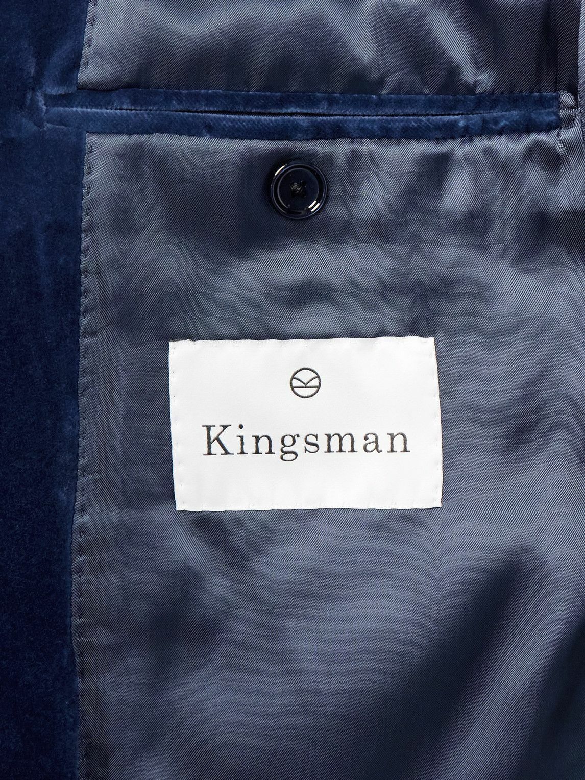 Kingsman - Cotton-Velvet Tuxedo Jacket - Blue