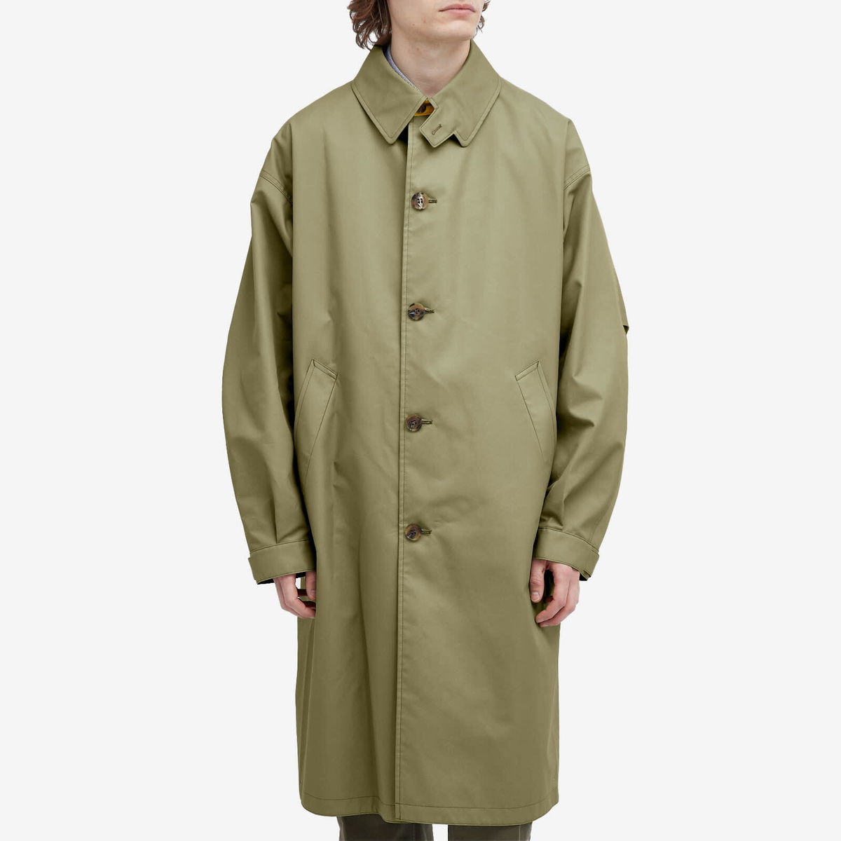 Comme des Garçons Homme Men's Nylon Garardine Trench Coat in
