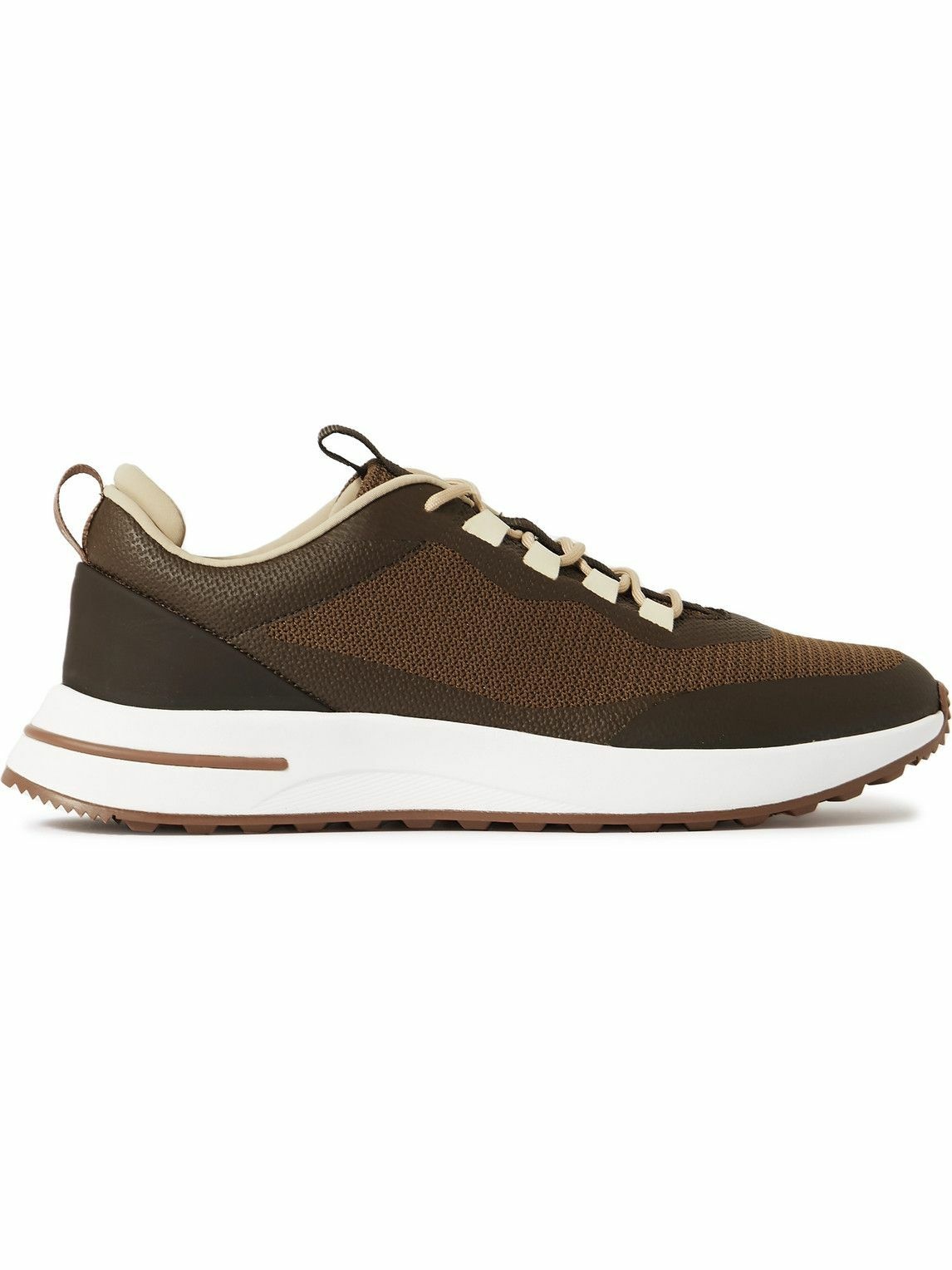 Walk Leather- and Suede-Panelled Mesh Sneakers