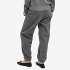 DUNST Women's Unisex Boucle Jogger Pants in Melange Grey