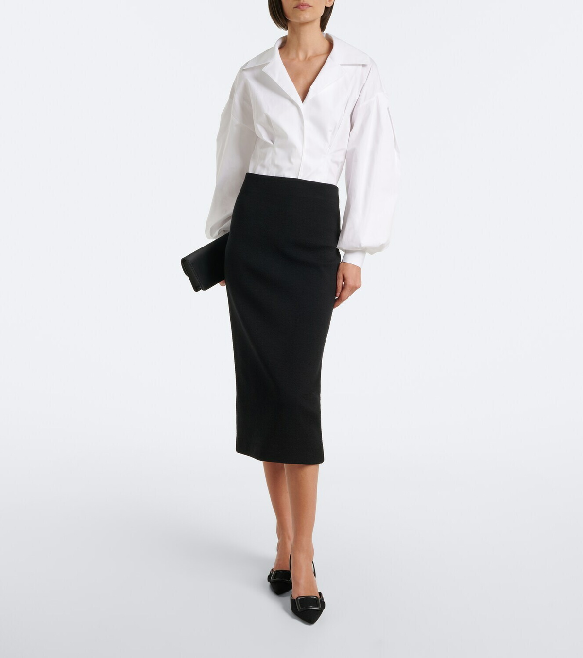 Carolina Herrera Cotton-blend poplin shirt