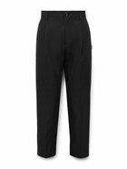 Neighborhood - Tapered Pleated Twill Trousers - Black