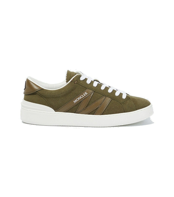 Photo: Moncler Monaco suede and leather sneakers