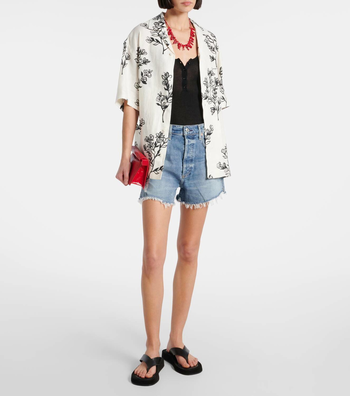 Citizens of Humanity Marlow distressed denim shorts