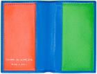 COMME des GARÇONS WALLETS Blue Super Fluo Card Holder