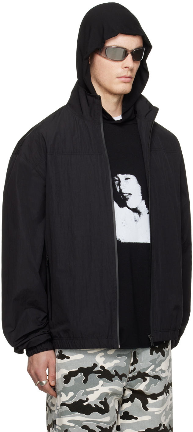 Still Kelly Black Nylon Track Jacket