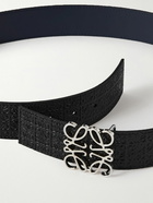 Loewe - 4cm Logo-Debossed Leather Belt - Black