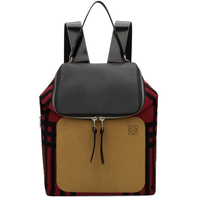 Photo: Loewe Red and Black Mackintosh Backpack
