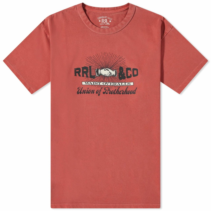 Photo: RRL Men's Graphic T-Shirt in Vintage Orange