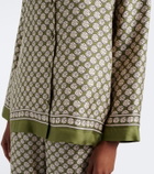 'S Max Mara Printed silk twill shirt