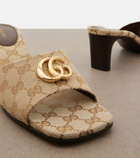 Gucci Marmont Double G GG canvas mules
