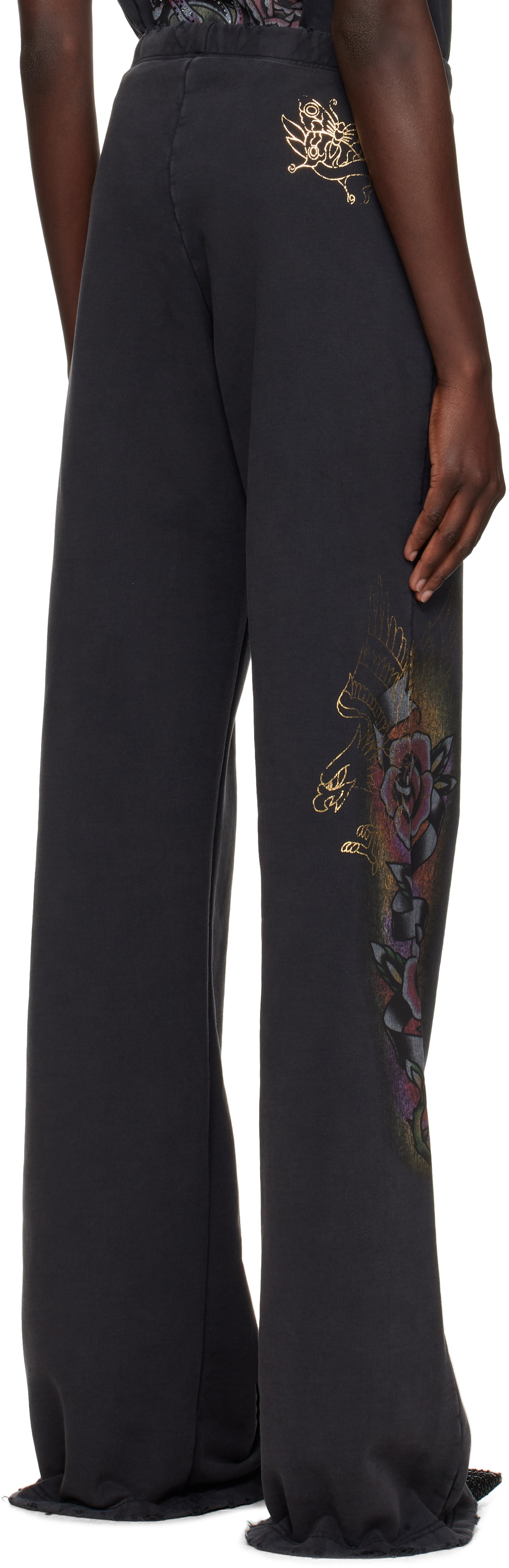 Balenciaga Black Tacky Flared Lounge Pants