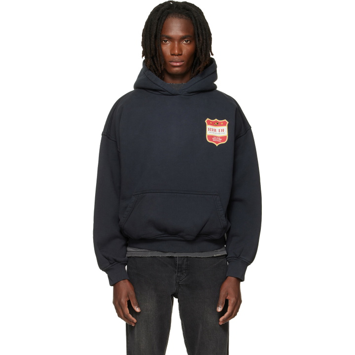 Photo: Rhude Black Filtaro Crest Hoodie