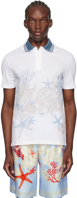 Photo: Versace White Barocco Sea Polo