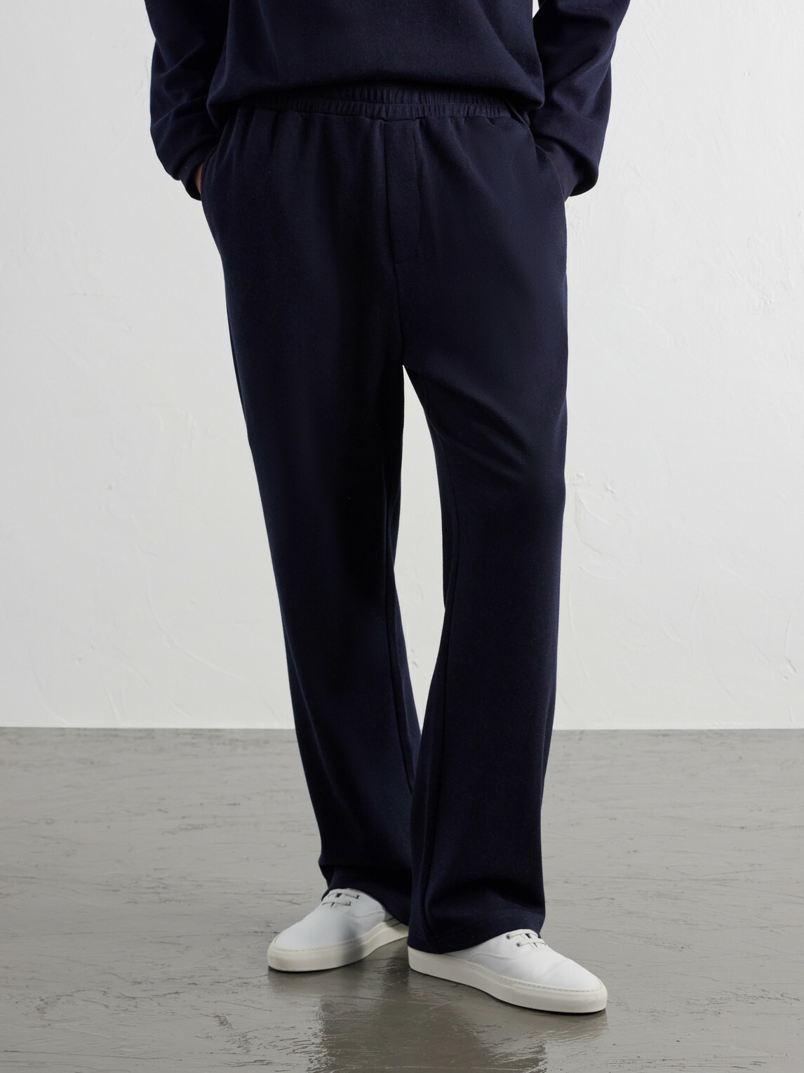 Mr P. - Cotton-Blend Jersey Sweatpants - Blue