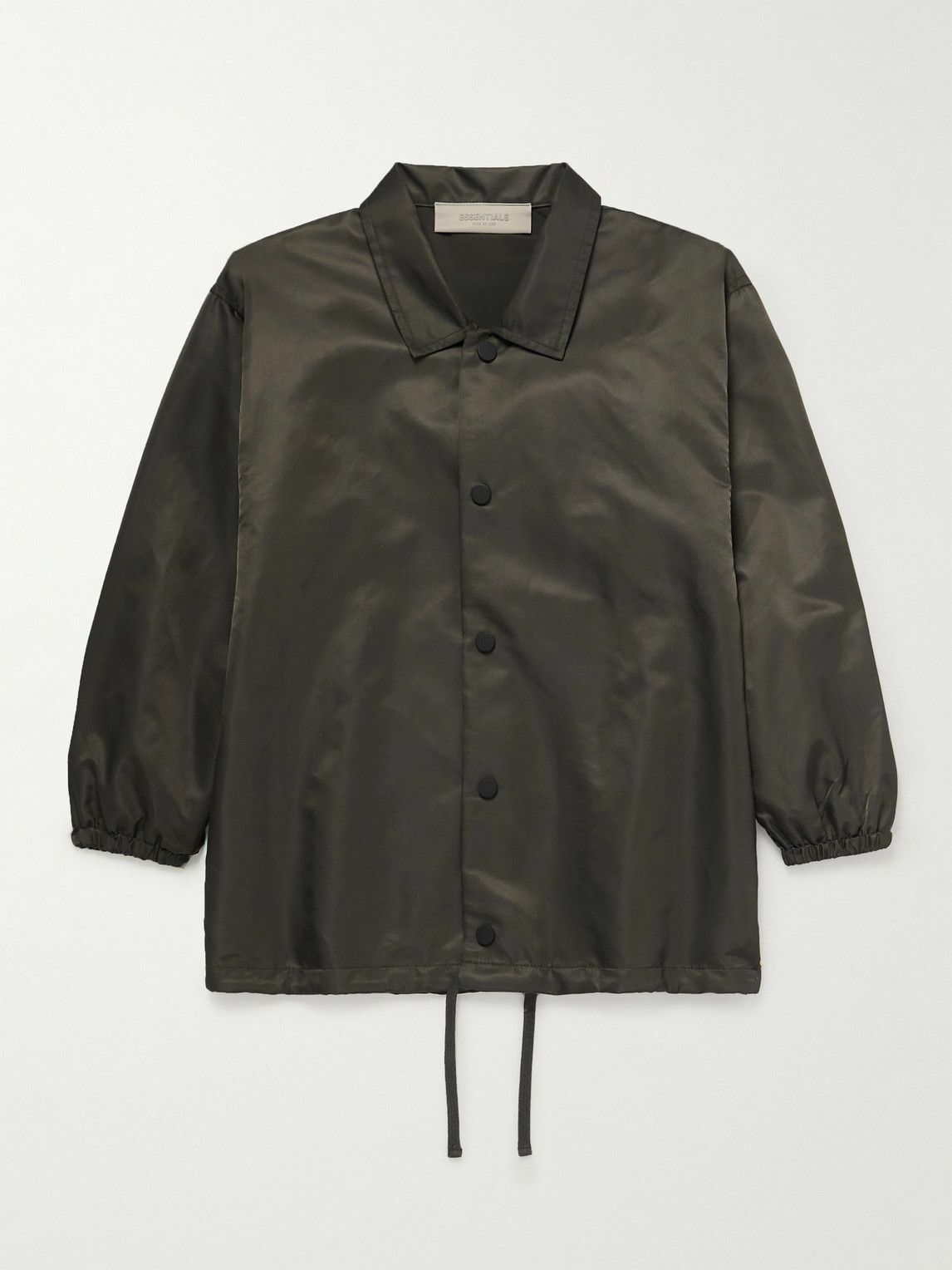 Fear of God Essentials Kids - Coaches Logo-Flocked Shell Coach Jacket ...