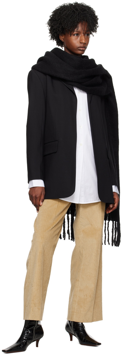 Teurn Studios SSENSE Exclusive Black Oversized Scarf