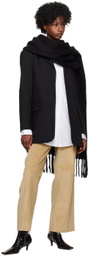 Teurn Studios SSENSE Exclusive Black Oversized Scarf