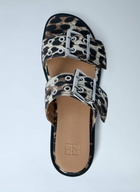 GANNI Buckle Two Strap Sandals