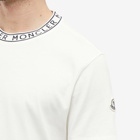 Moncler Men's Logo Ribbed T-Shirt in White