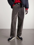 Golden Goose - Running Sole Leather-Trimmed Suede and Shell Sneakers - Black